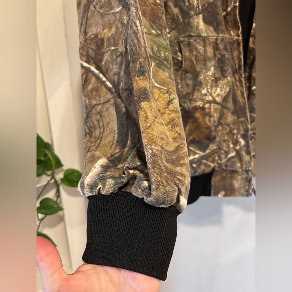 Signature by Levi Strauss & Co. Field Gear camo hooded jacket quilted lining - Picture 4 of 6